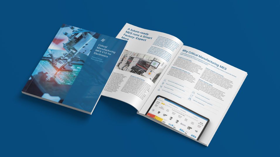 Electronics brochure mockup