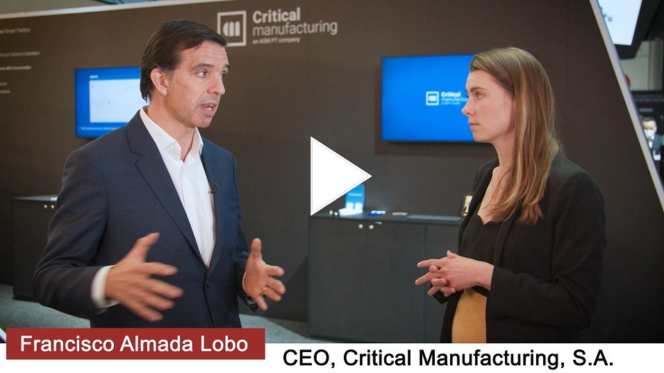 Critical Manufacturing at productronica 2021 Rebekah Cauthen and Francisco Almada Lobo preview card