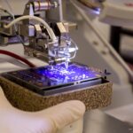 Wire Bonder Used for Attaching Silicon Chips and Electronic Devices to a PCB Printed Circuit Board