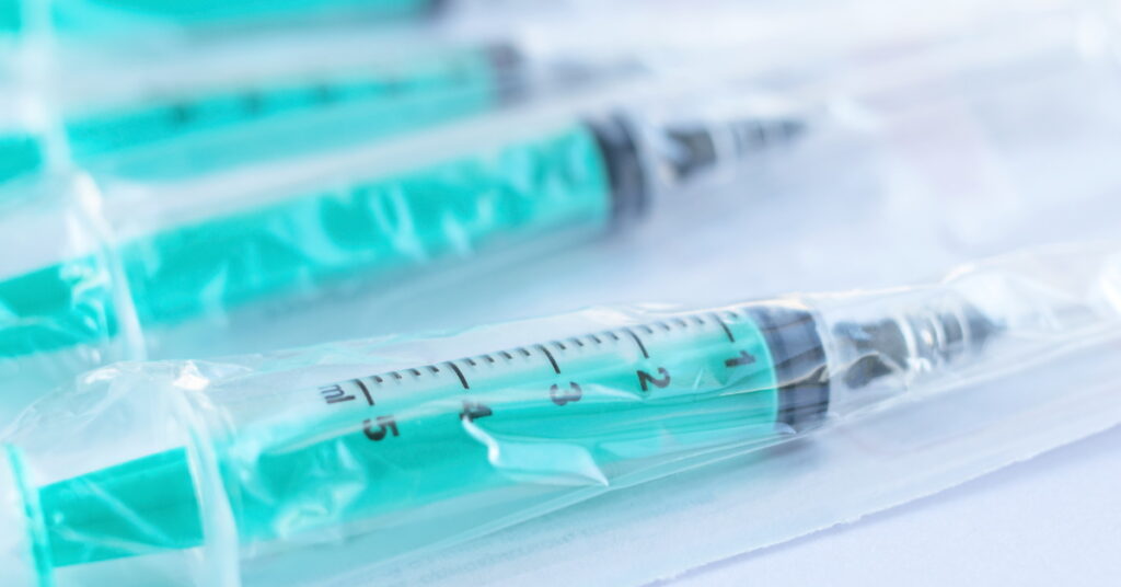 Medical disposable syringes
